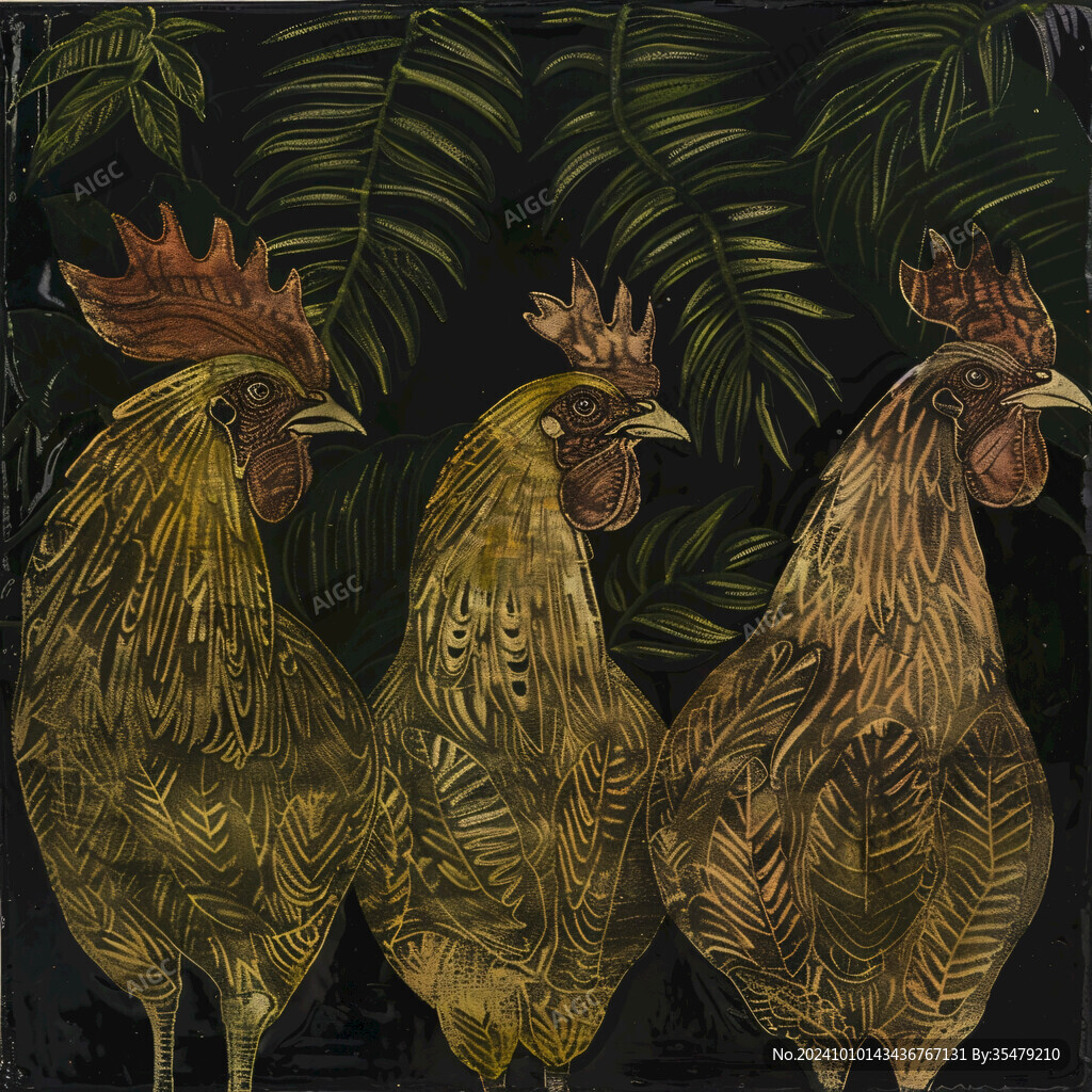 欧美怀旧鸟类装饰画