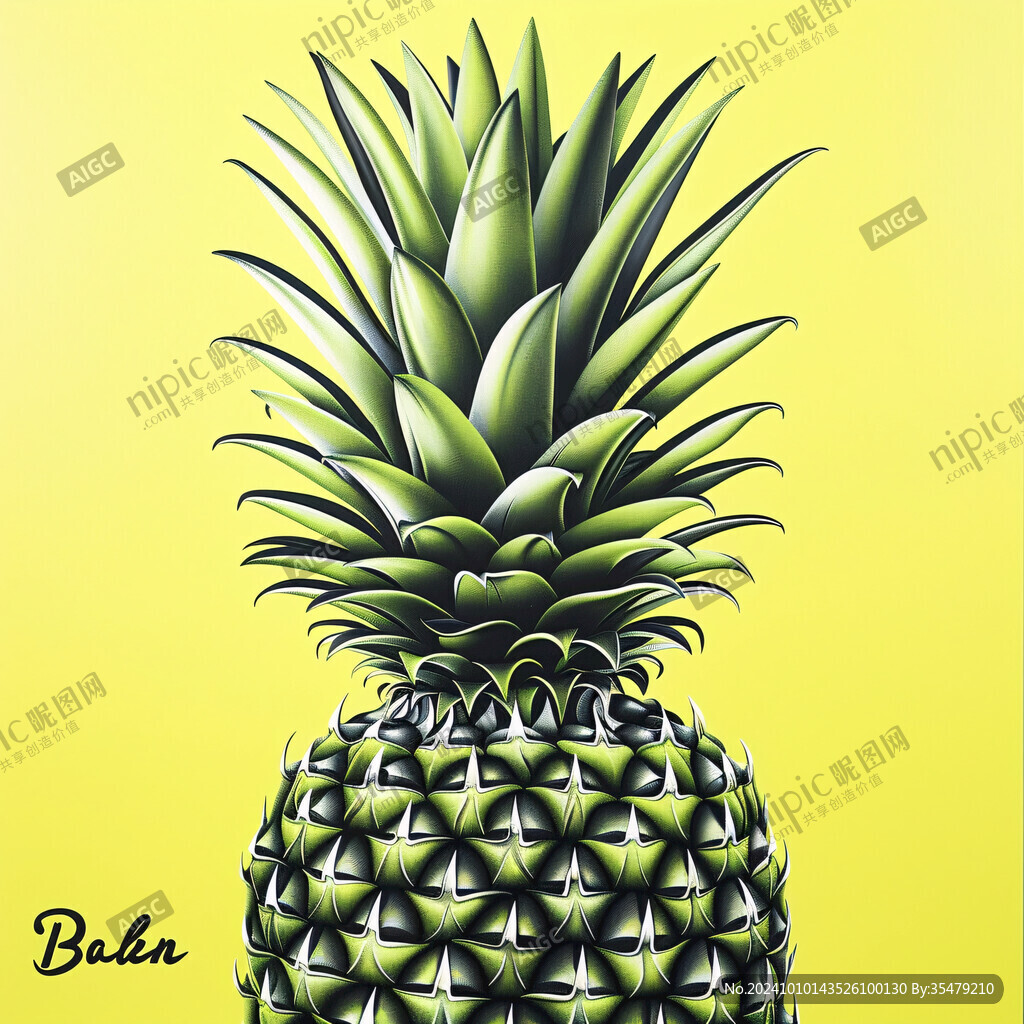 菠萝绿底图