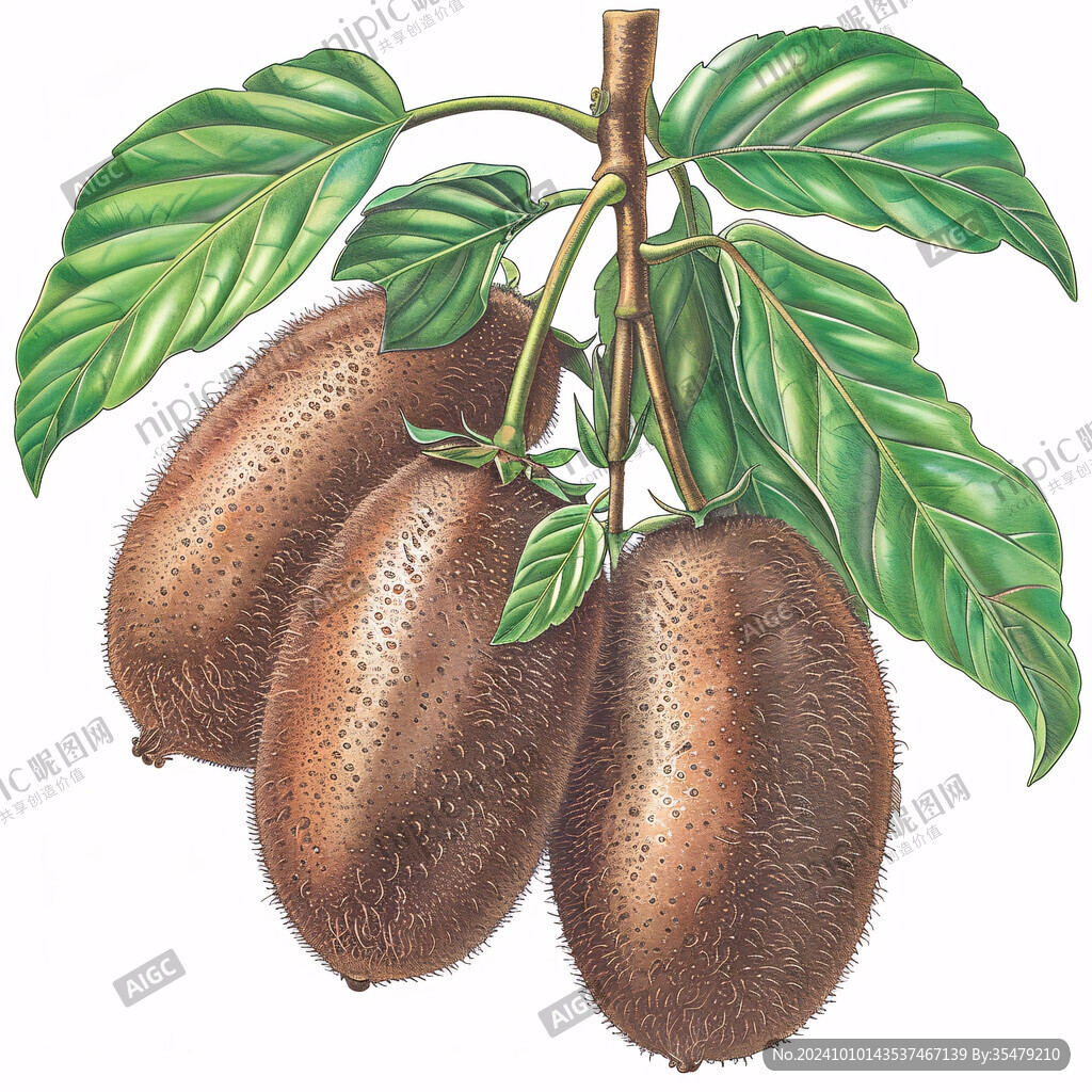 手绘八月瓜插画