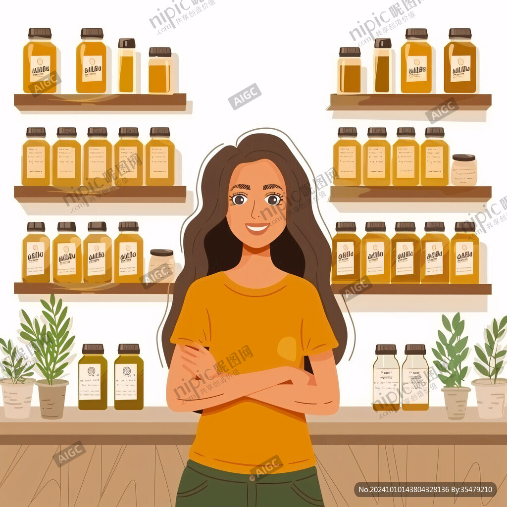 蜂蜜产品卡通形象