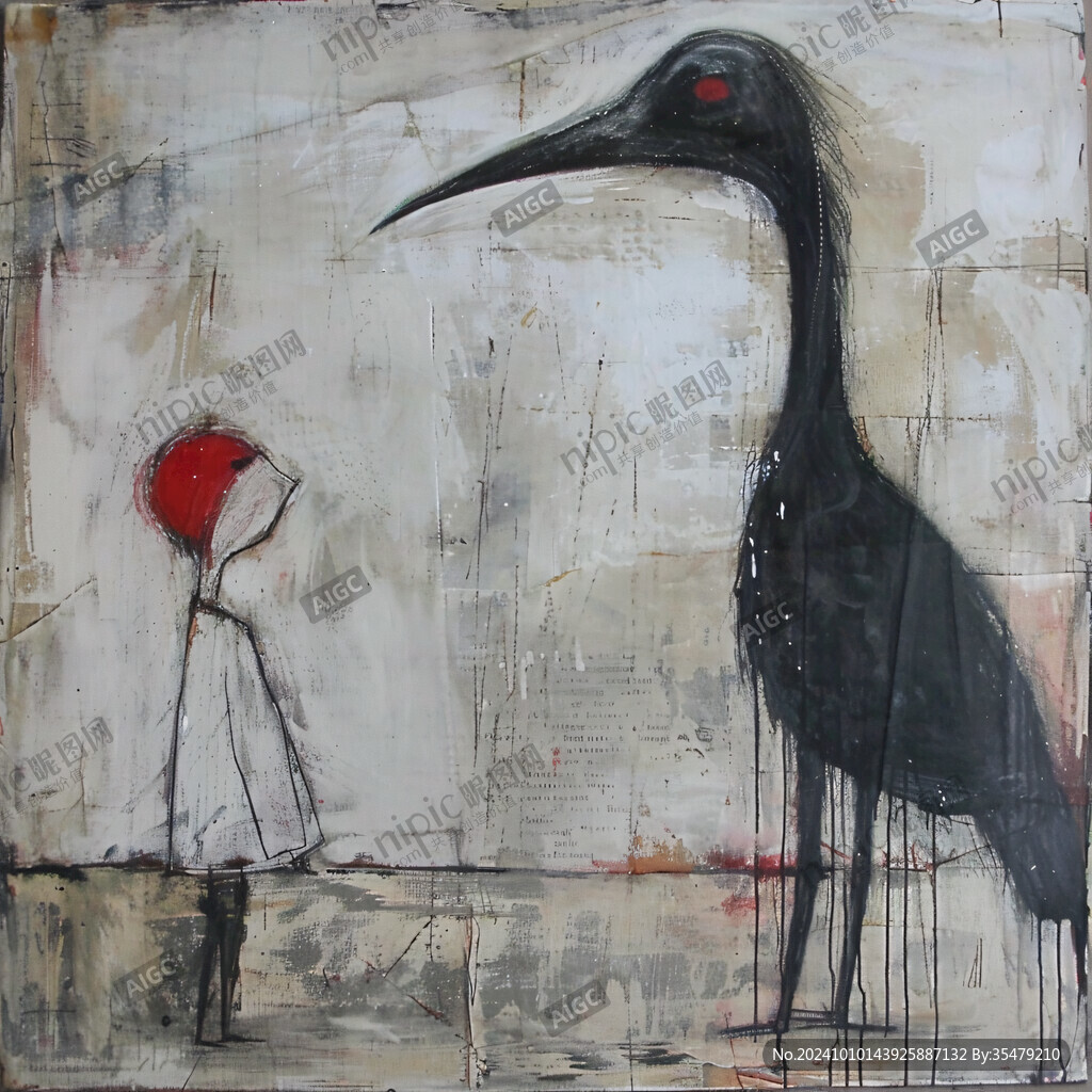 漂亮的抽象人物油画