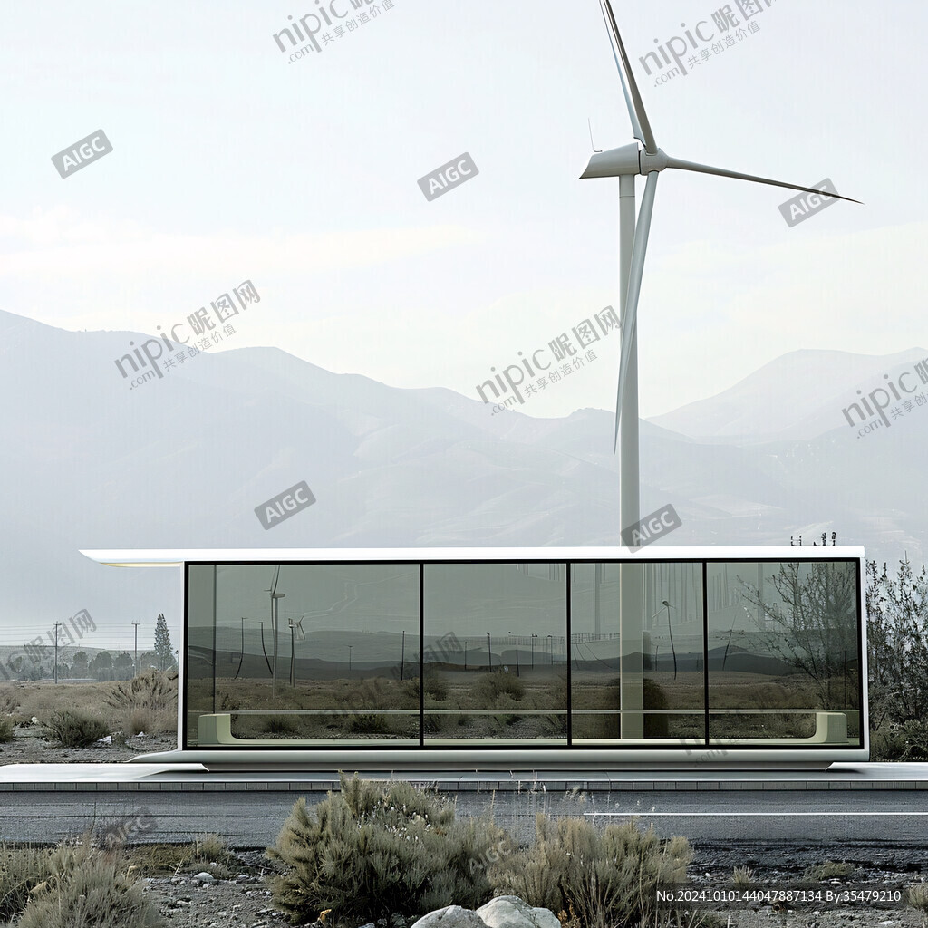 公交车站模型下载