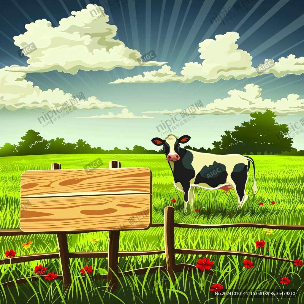 卡通牧场素材