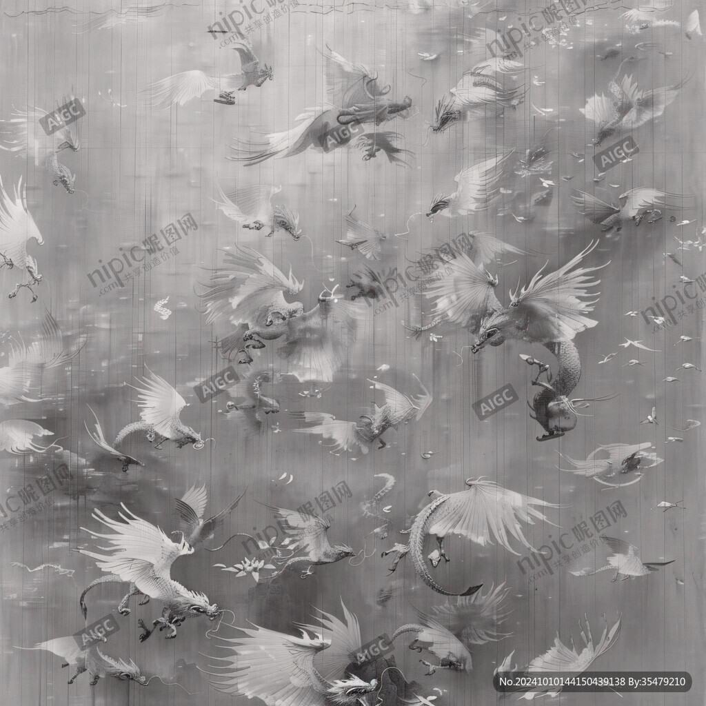 鸟群飞艺术背景墙