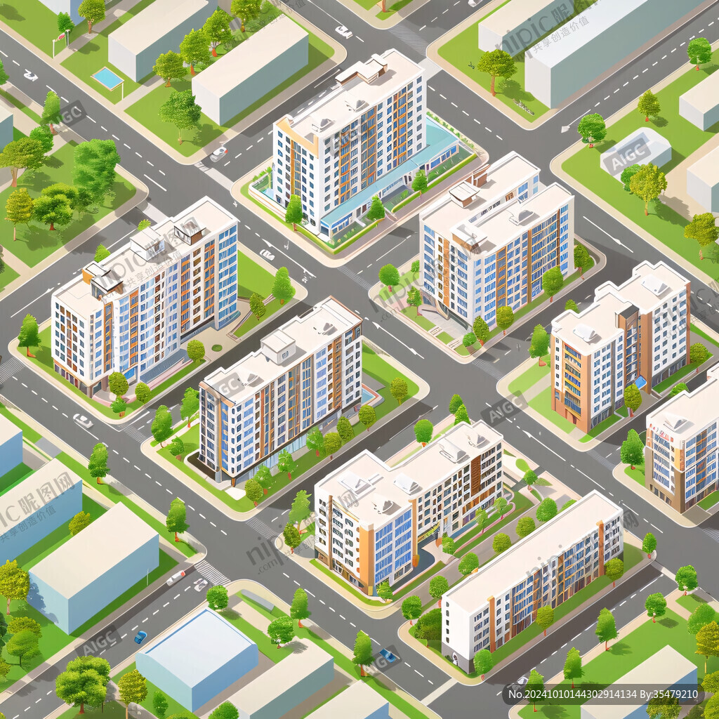 城市建筑小区建筑