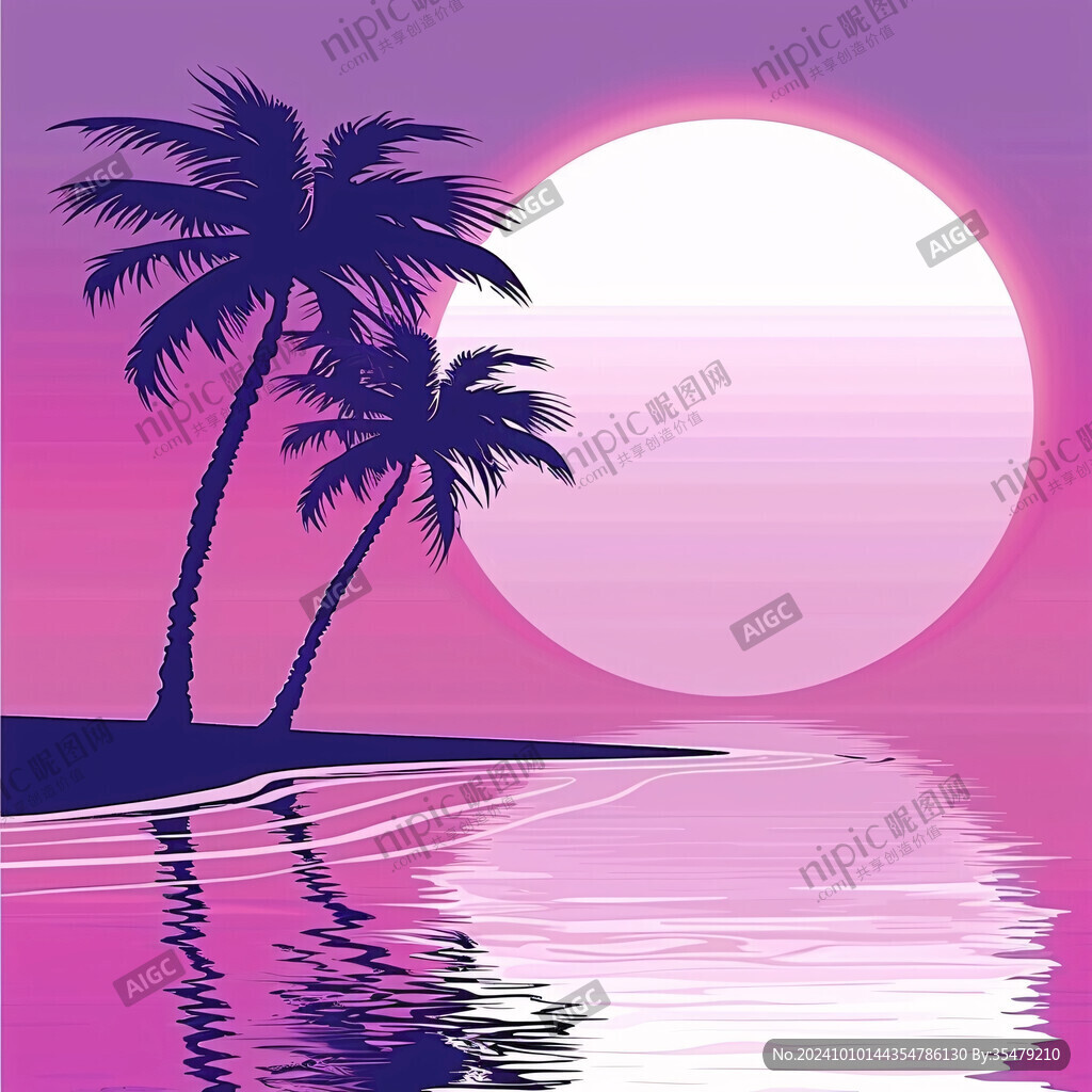 椰树棕榈树海边棕榈树