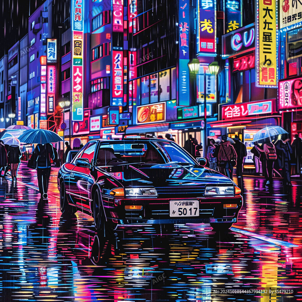 赛博朋克装饰画