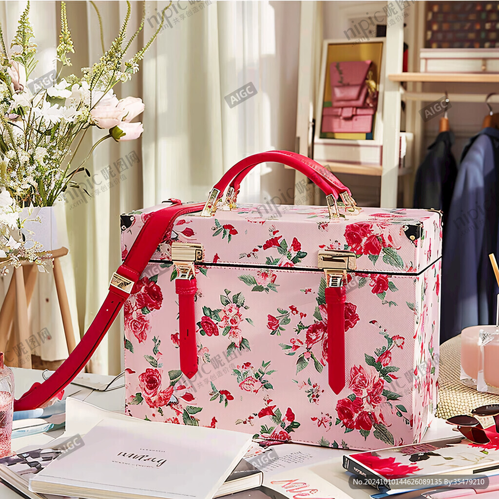 收纳盒手提袋印花