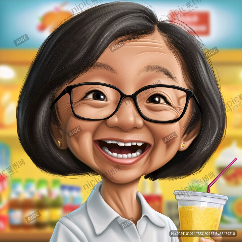 卡通年轻营养专家头像