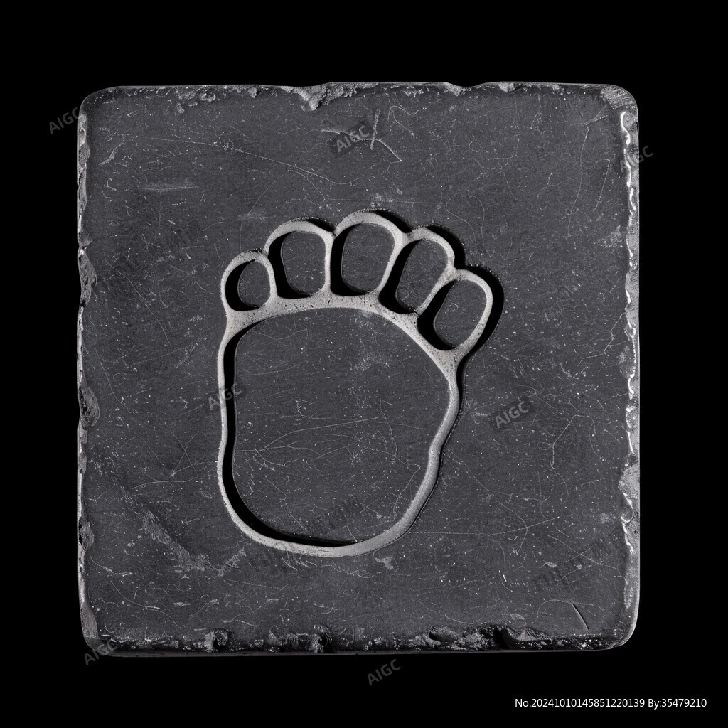 古代脚印砖