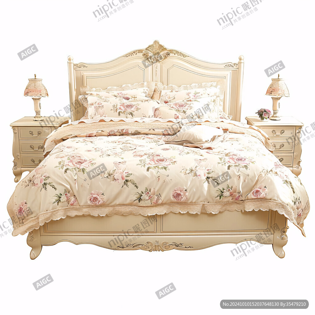 花型效果图床模