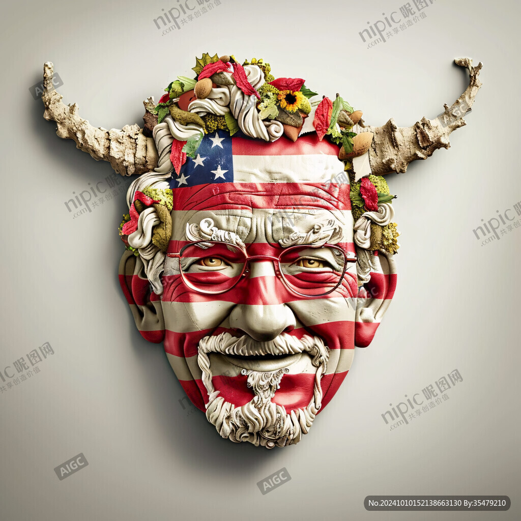 美国3d形象和谐美国