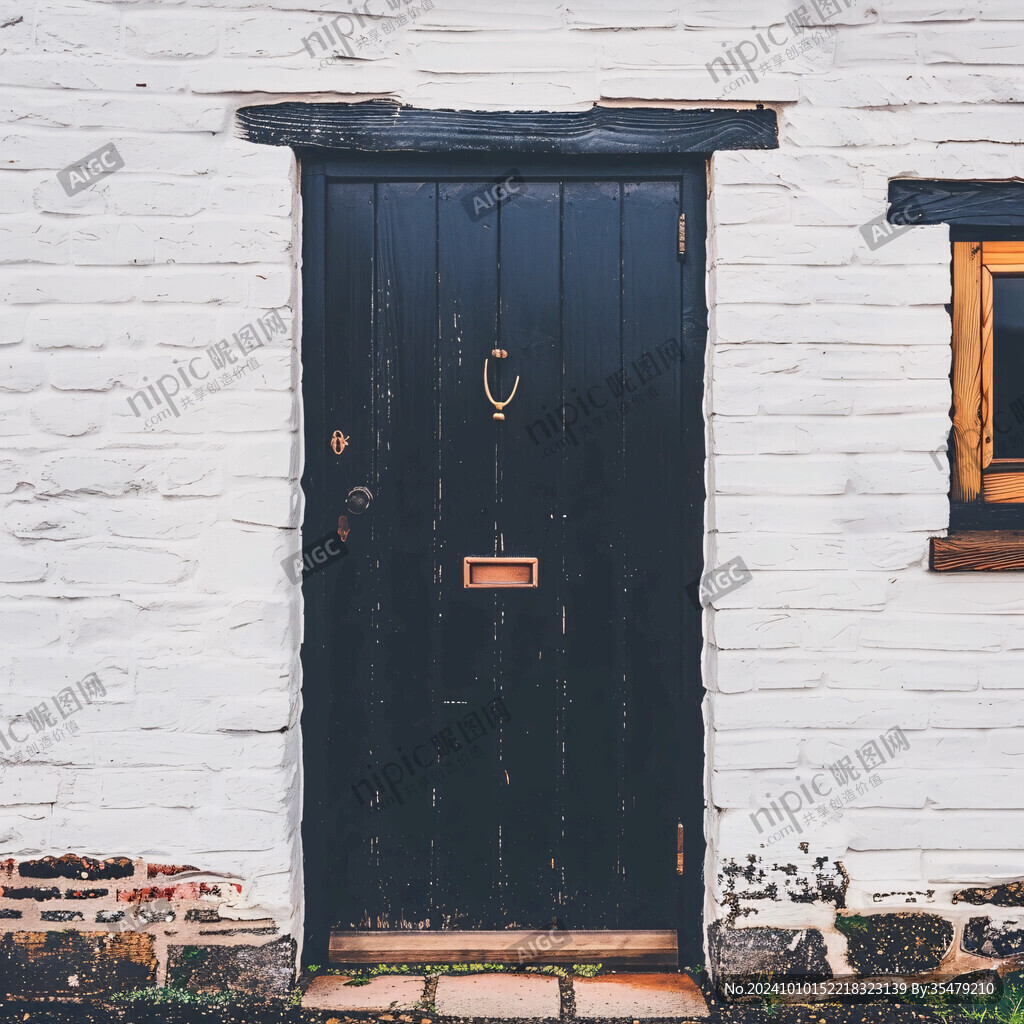 黑漆木门黑色院门