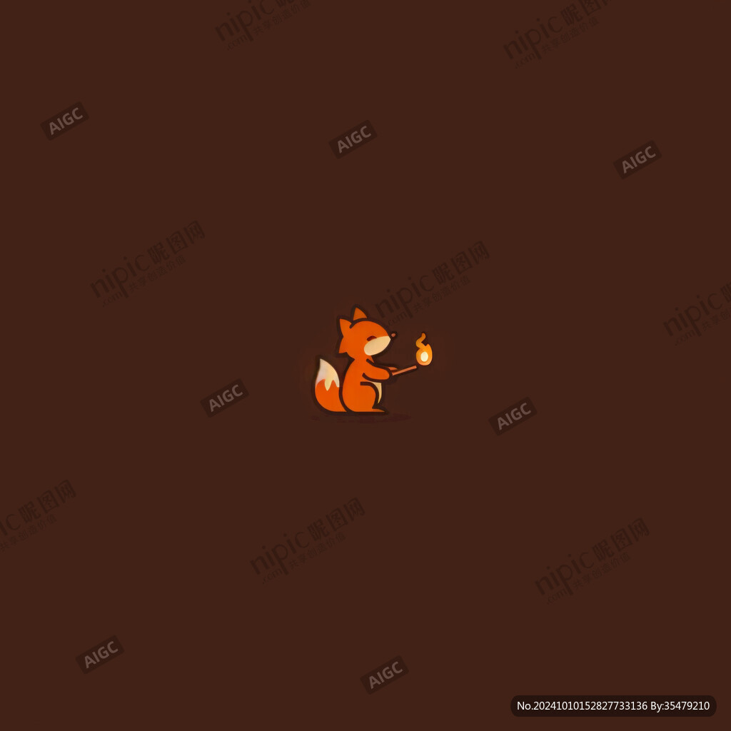 小松鼠标志设计