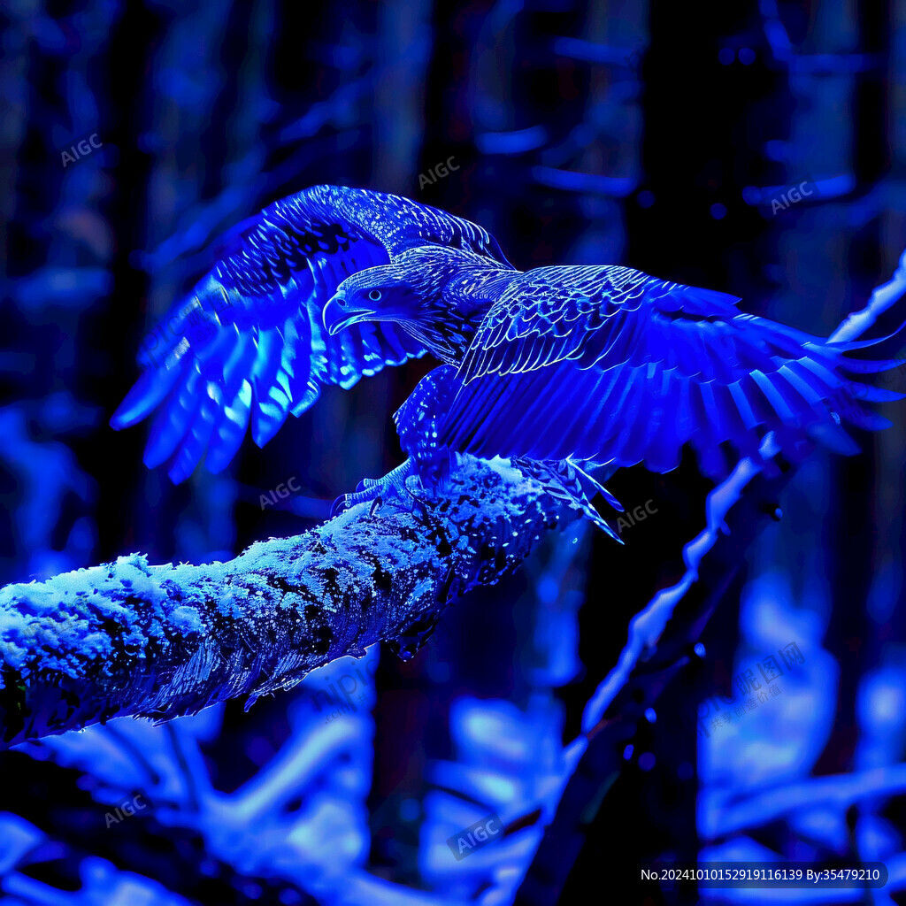 鹊桥素材蓝色鸟