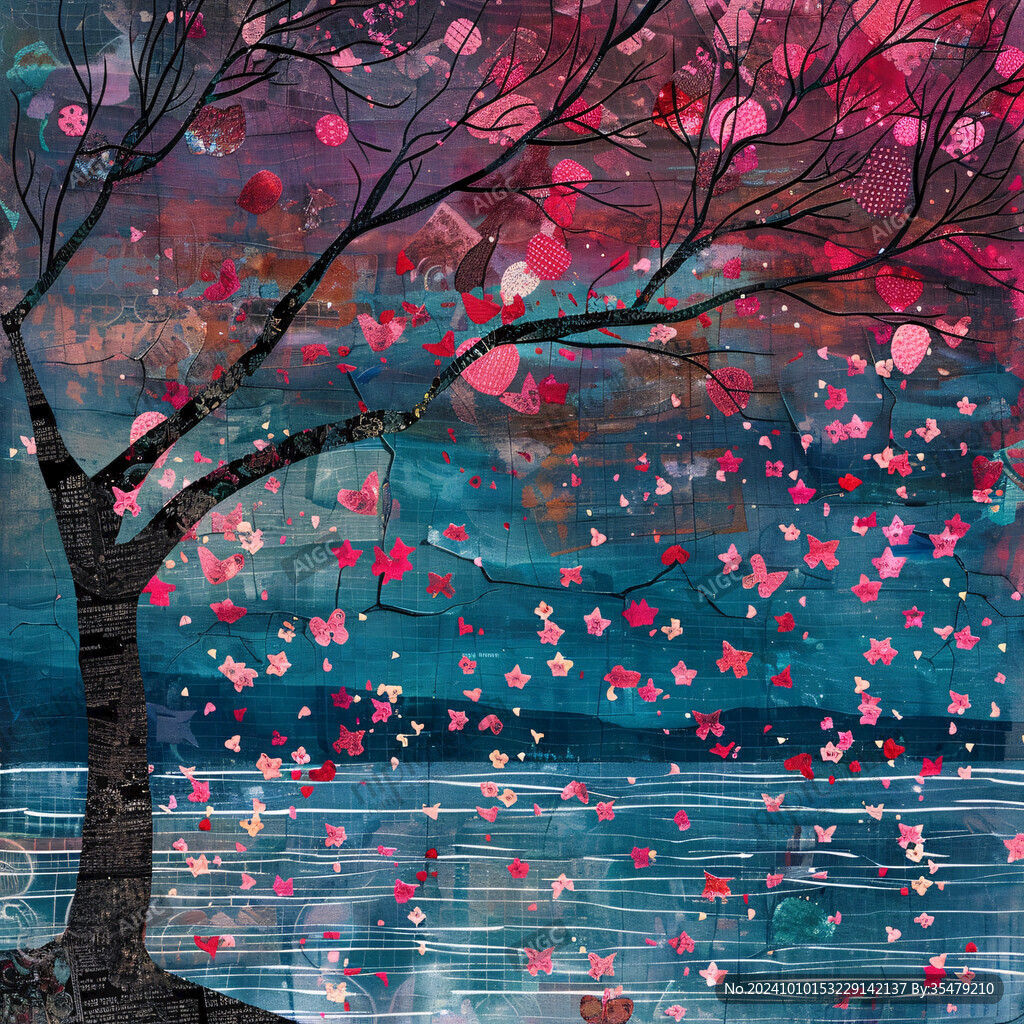 春夏秋冬意境装饰画