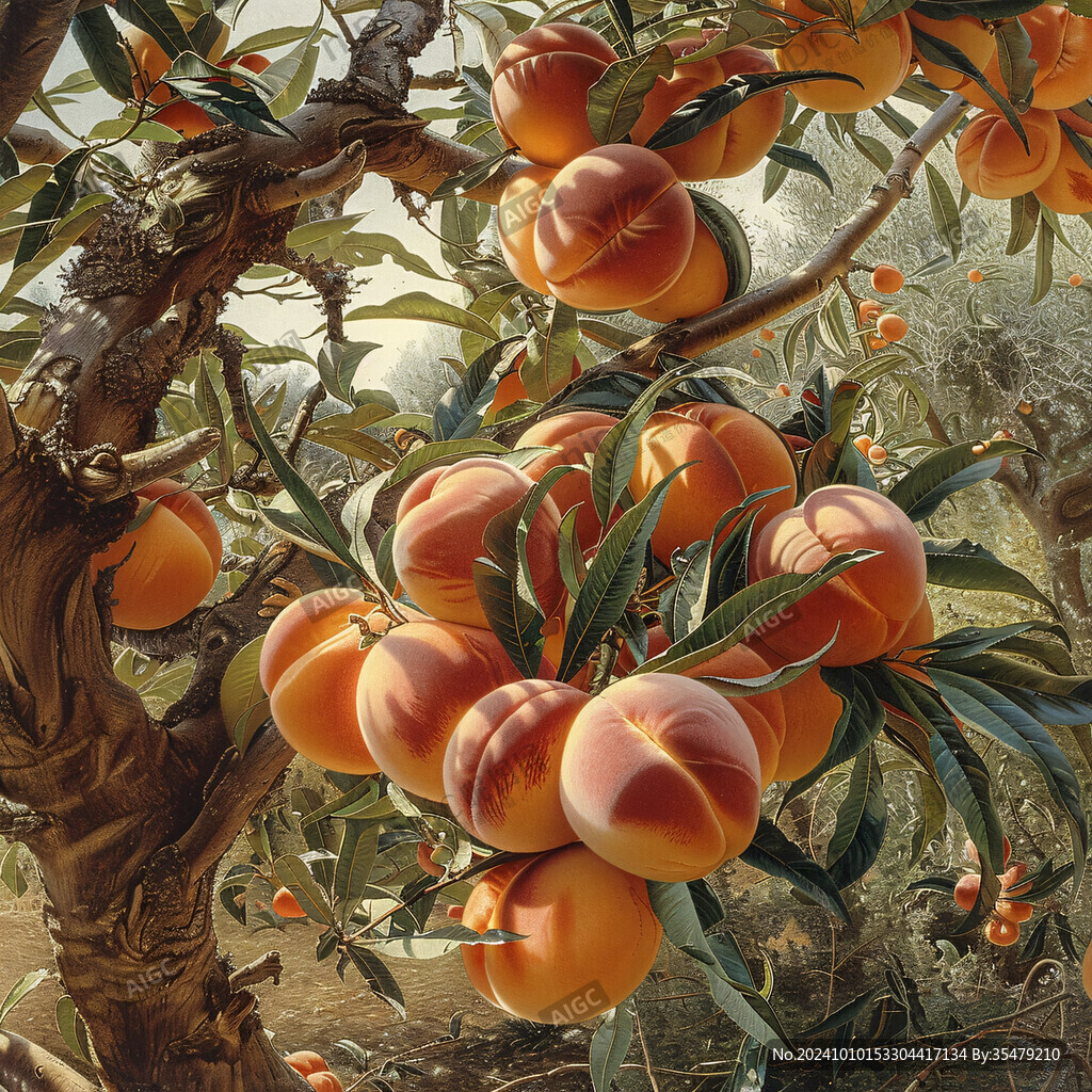 蒲州珠蜜柿插画