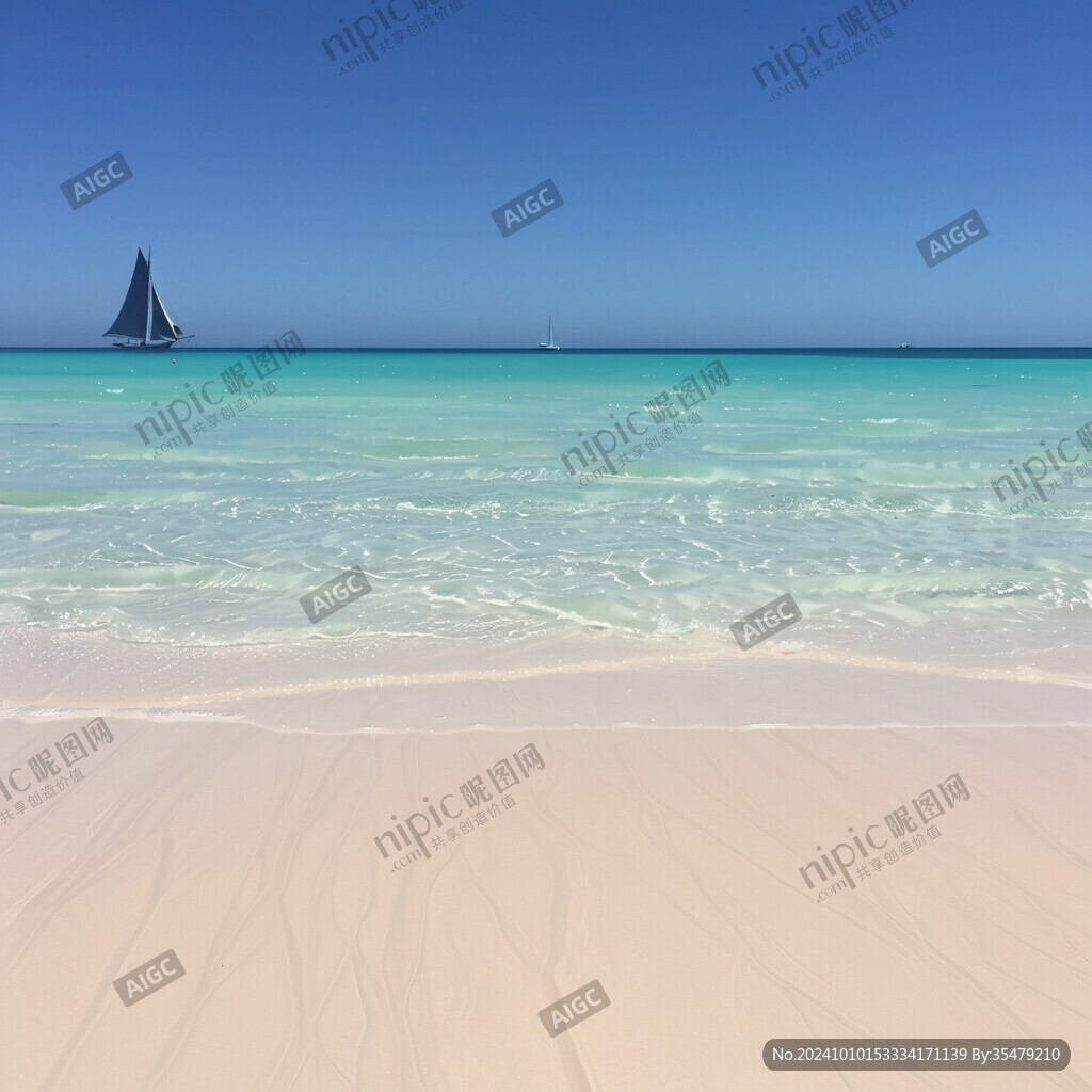 海滩沙子海平面