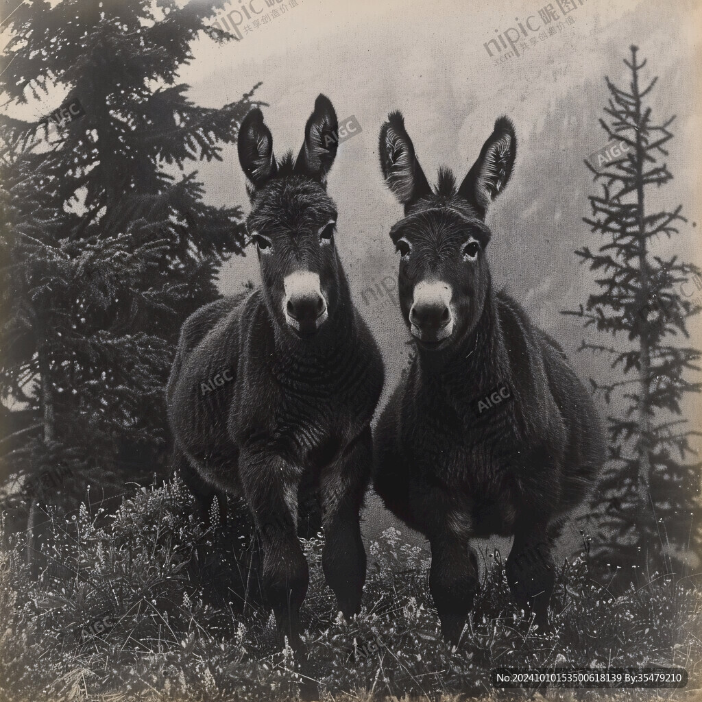 两只小毛驴