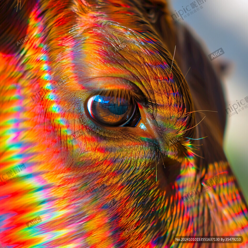 动物创意炫光效果