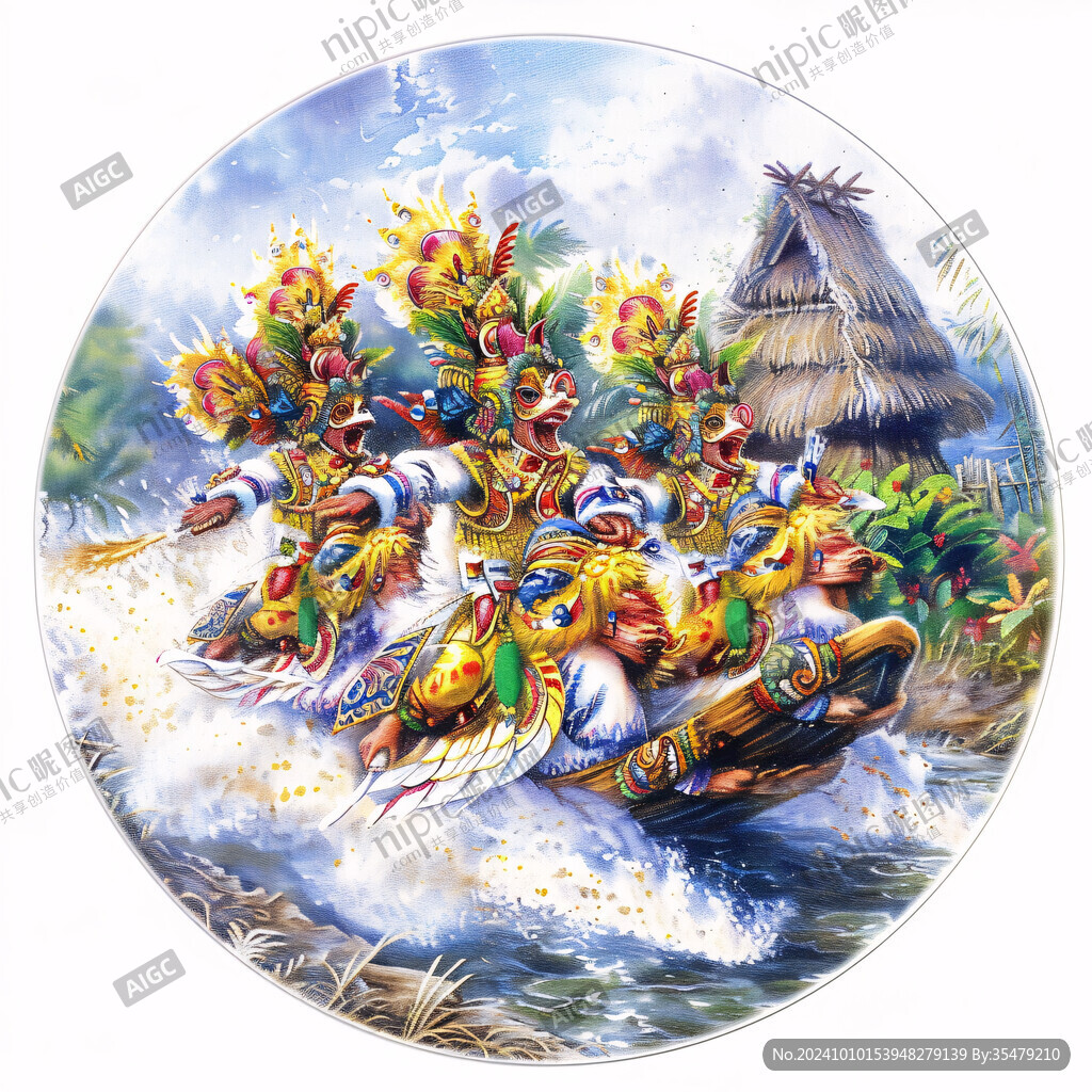 3d荷花鲤鱼圆形画