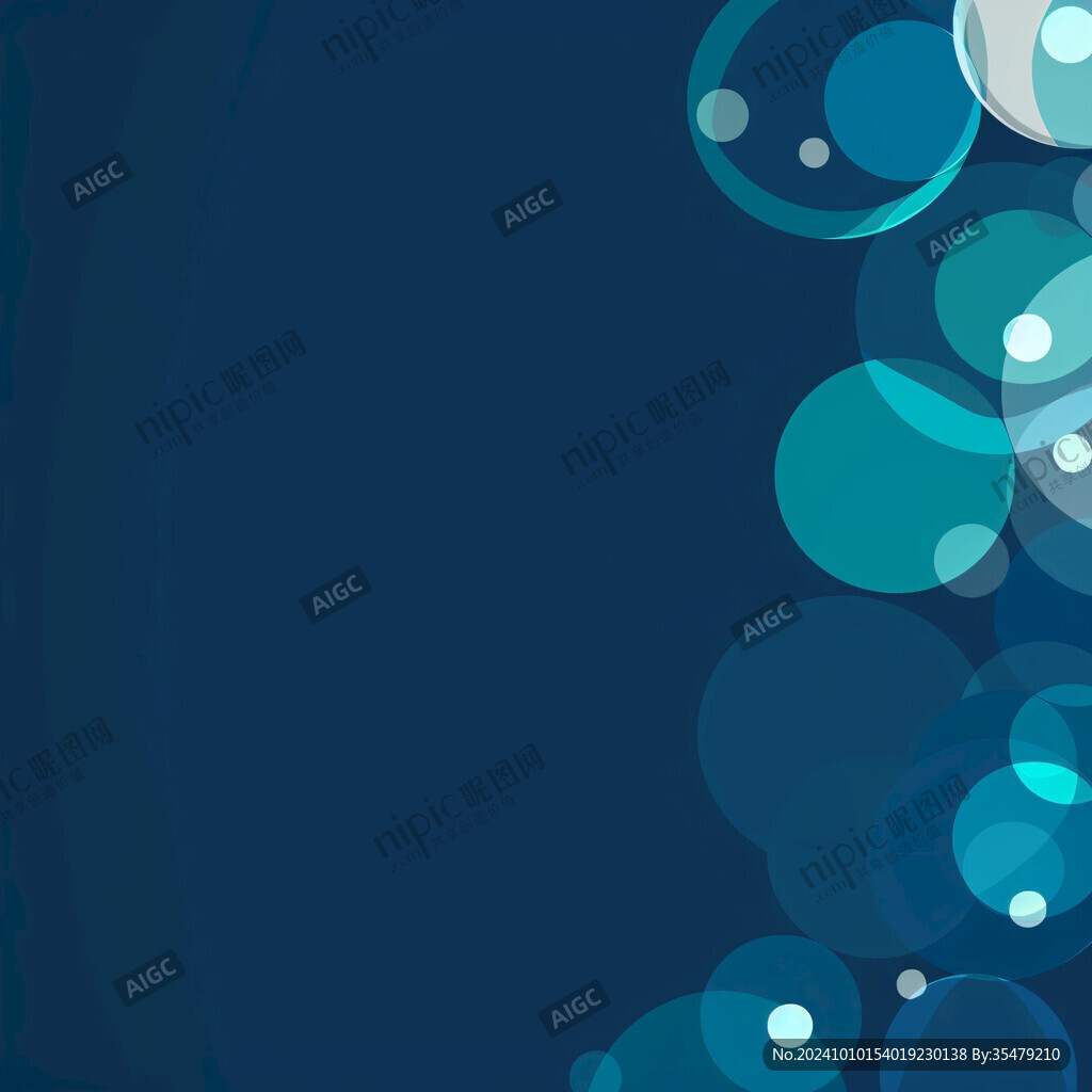 蓝色渐变圆形背景