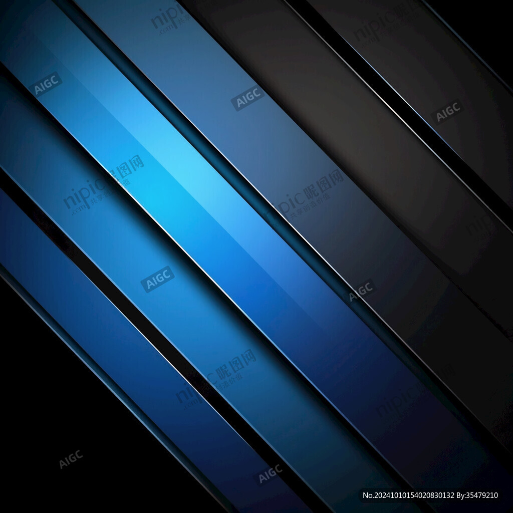 蓝色渐变色条封面背景