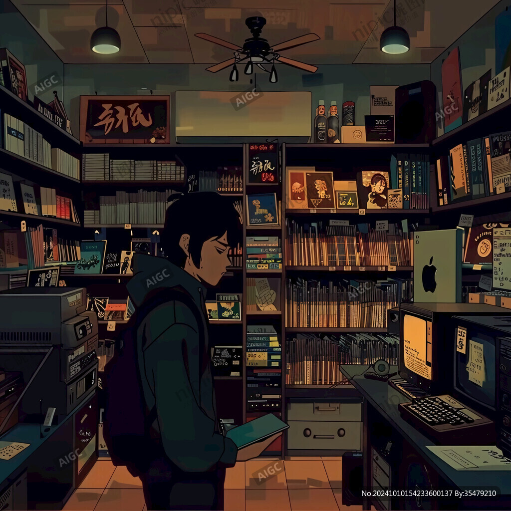 日本人物生活场景图