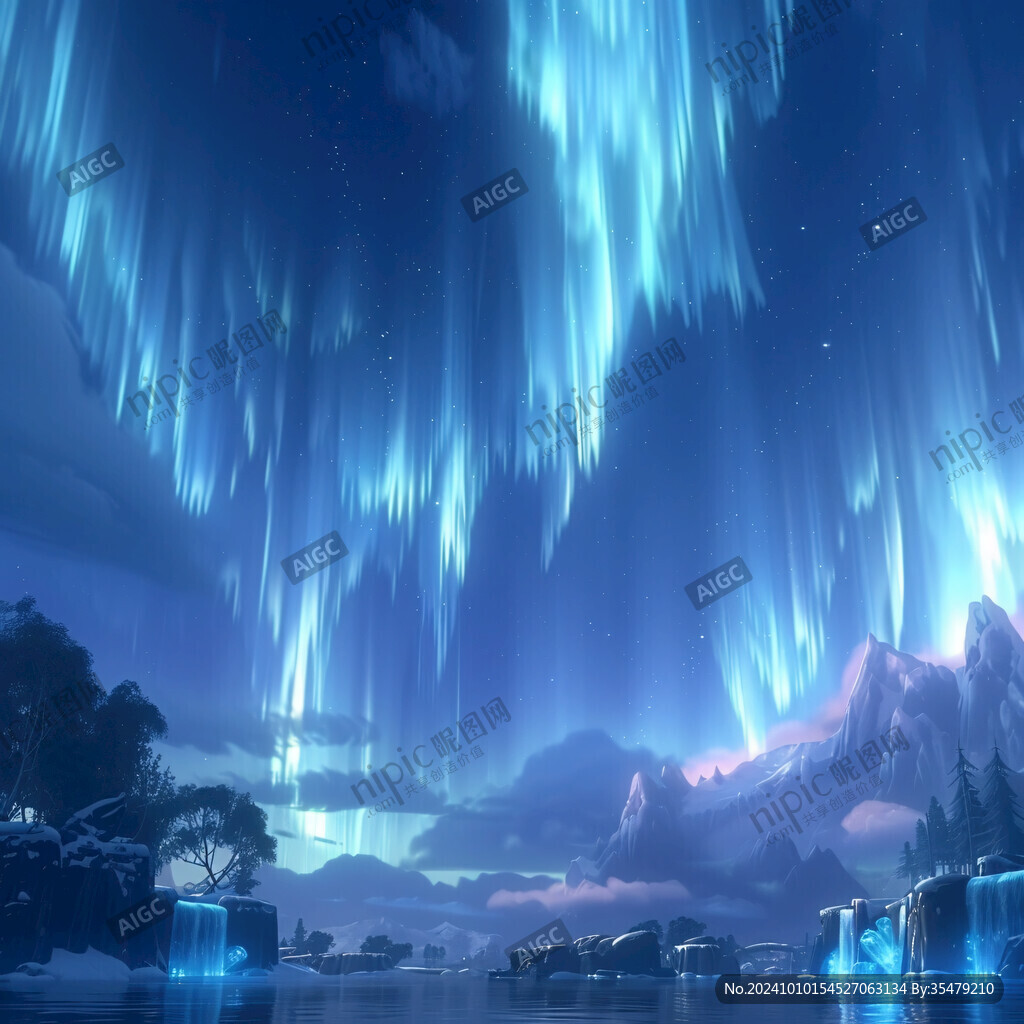 梦幻舞台背景南极冒险