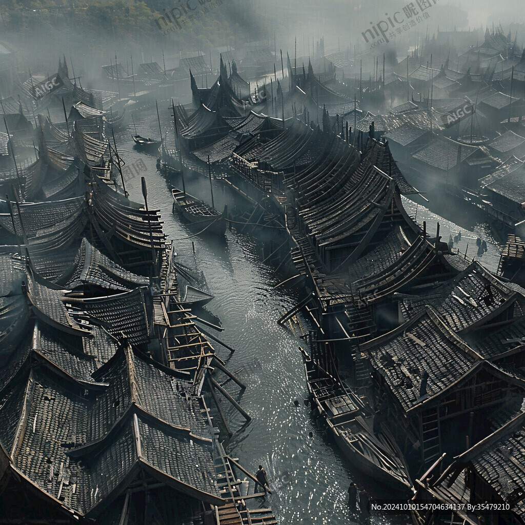 古代码头复原图