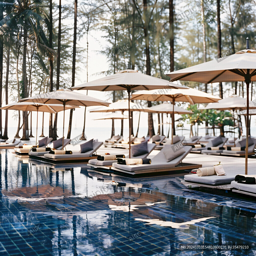 泳池树五星级游泳池