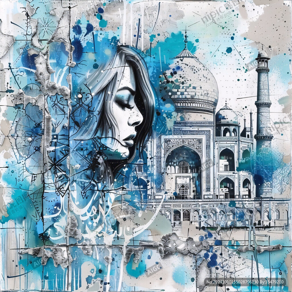 泰姬陵艺术画
