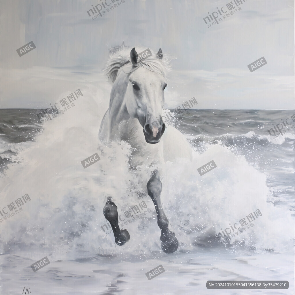 白马装饰画