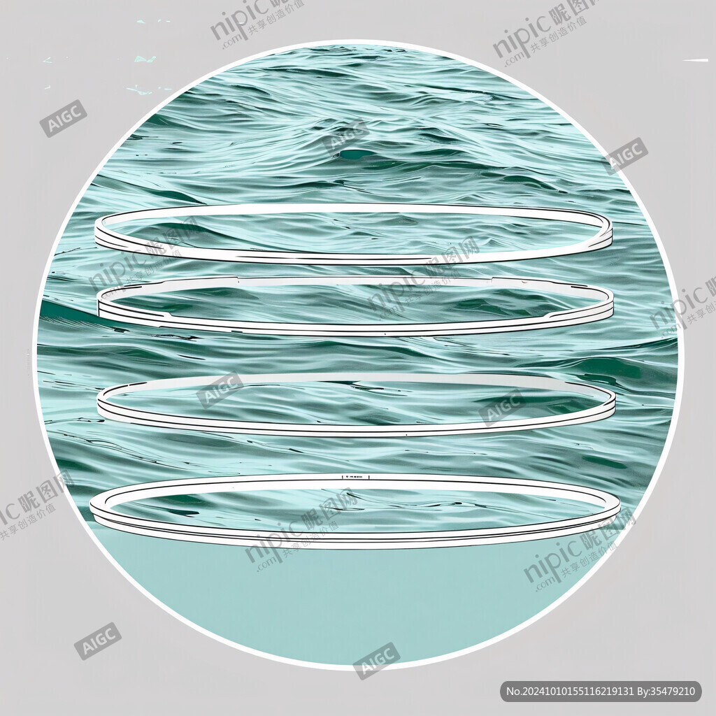 圆形海浪圆形线条