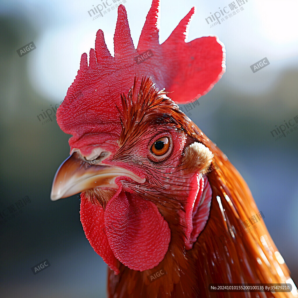 高清公鸡特写