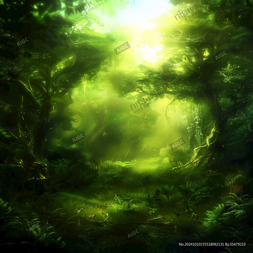 梦幻绿色丛林
