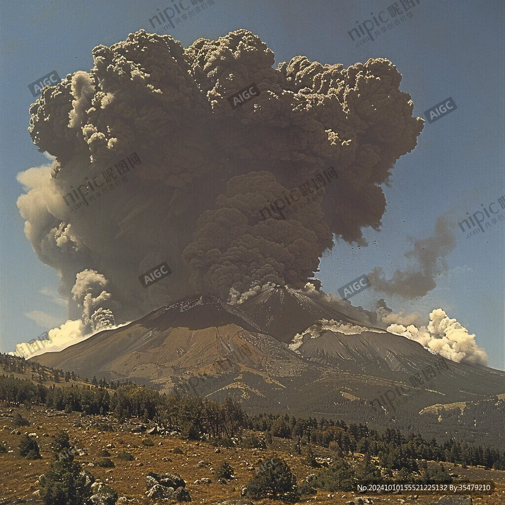 地质运动火山喷发