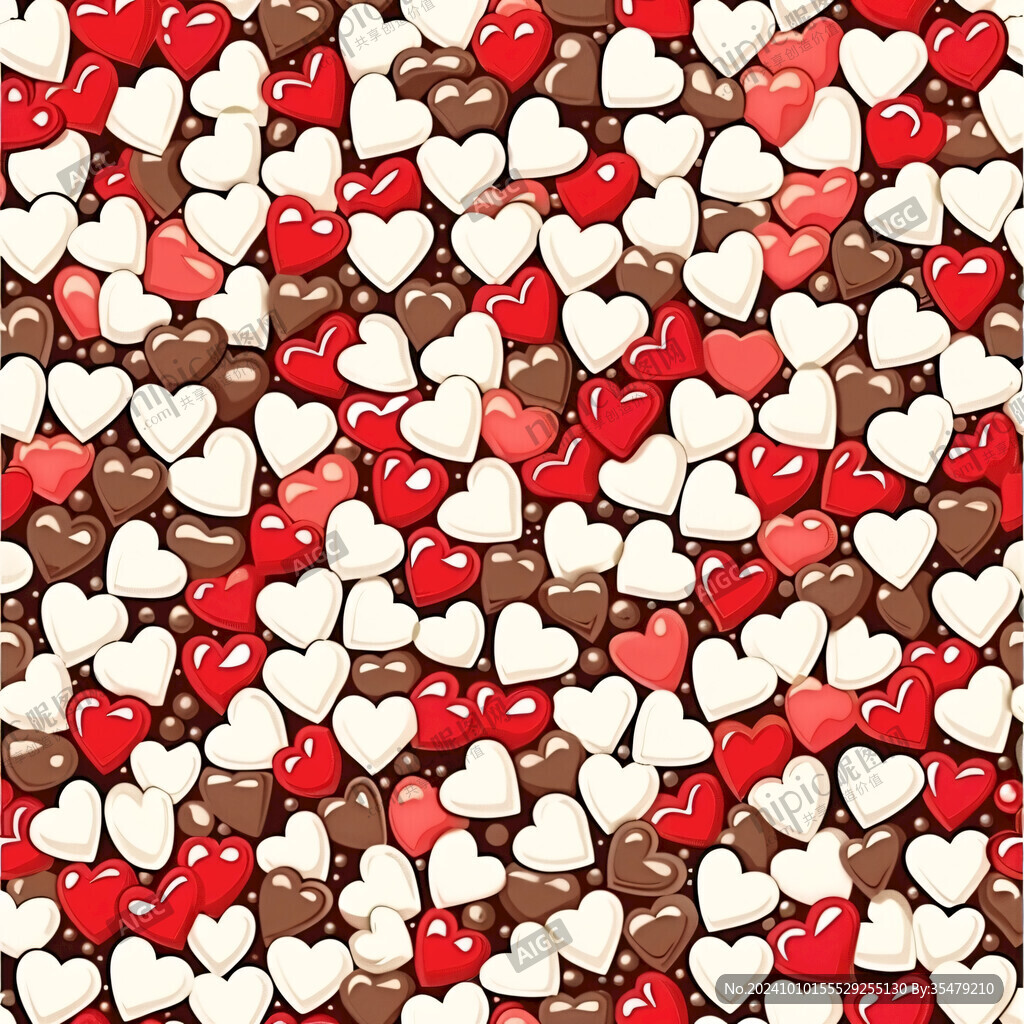 爱心巧克力背景