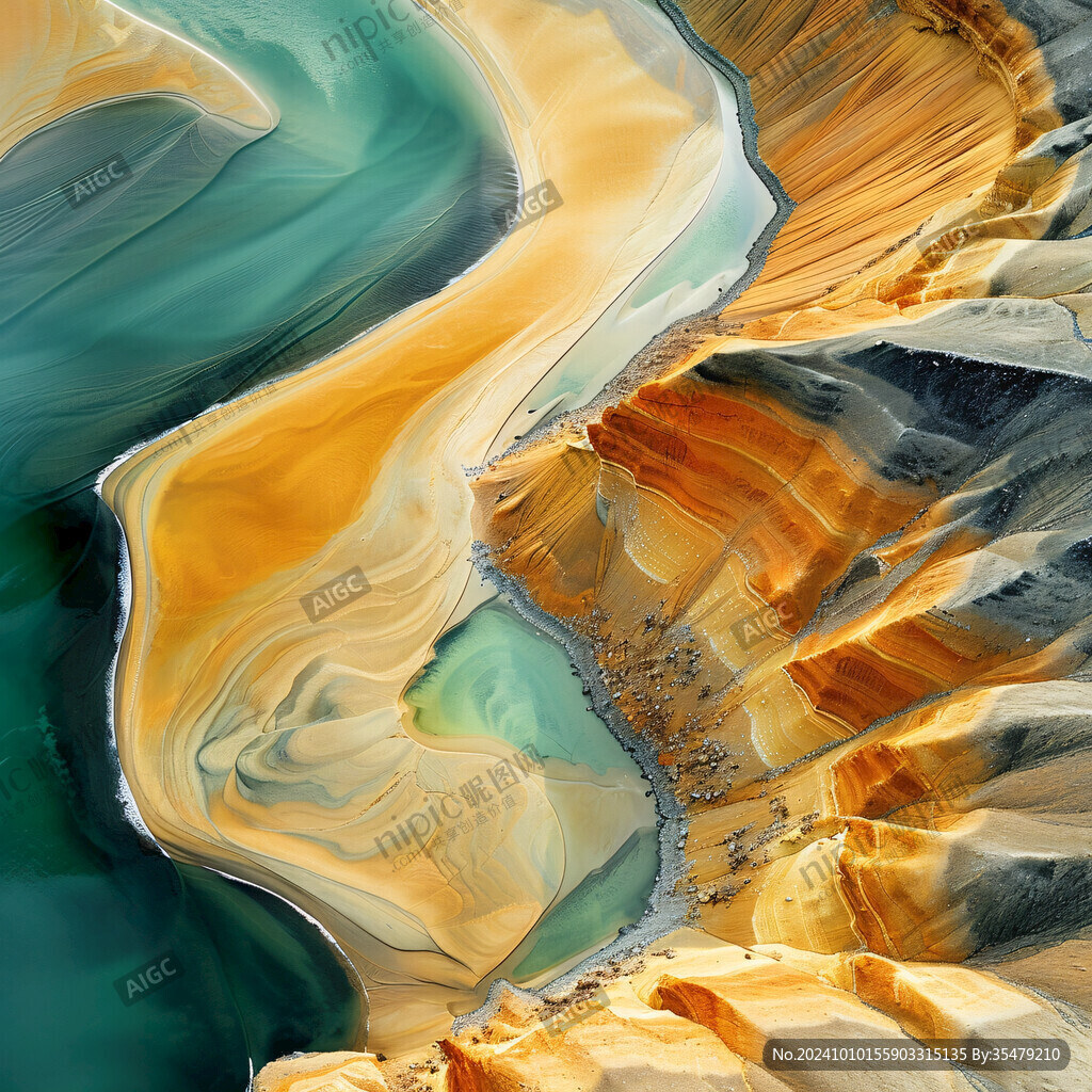 彩色地形地理地貌