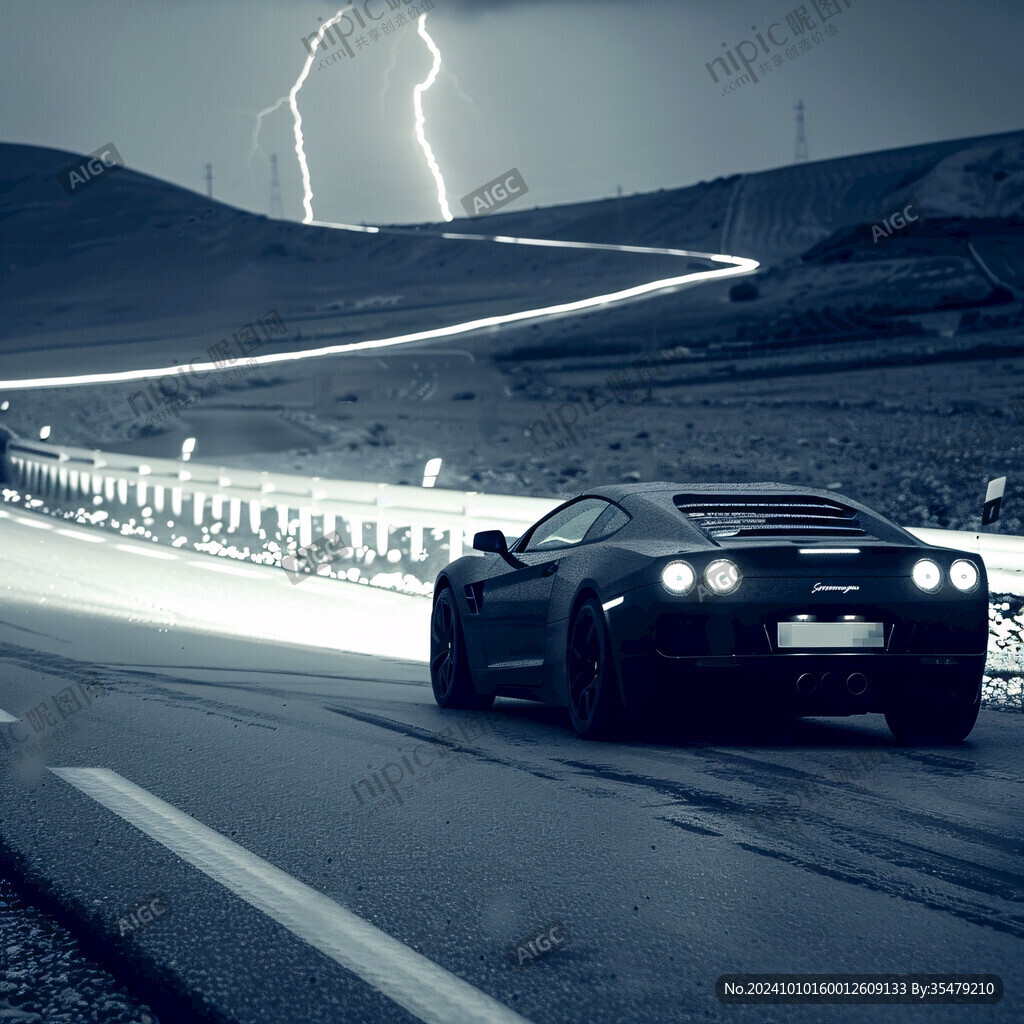 跑车线条飞驰电掣