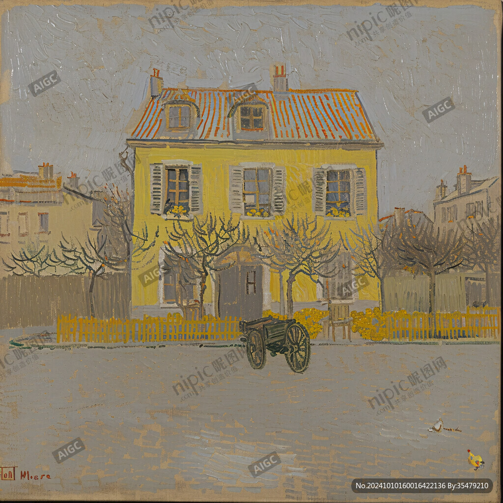 插画欧洲房地产广告