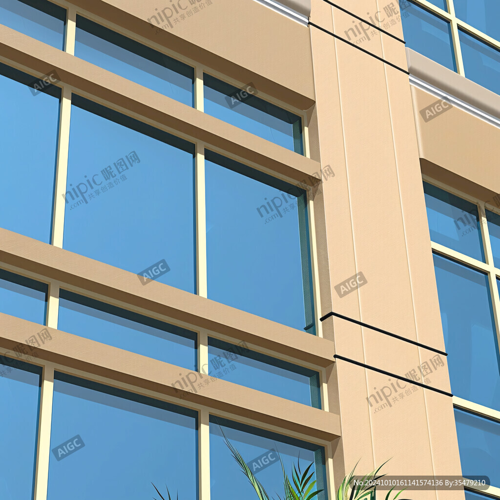 建筑外墙平开窗外