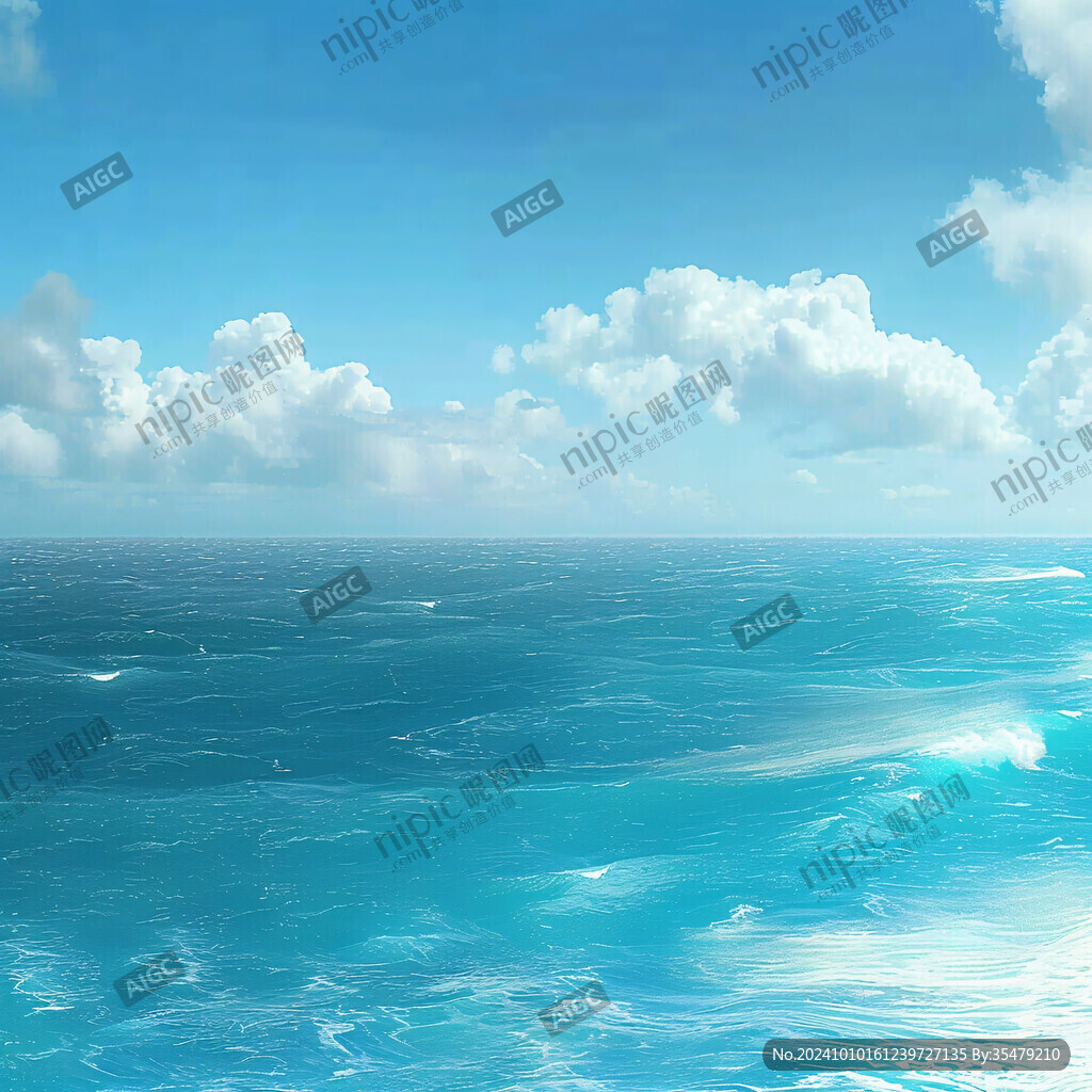 海平面海平线海岸线