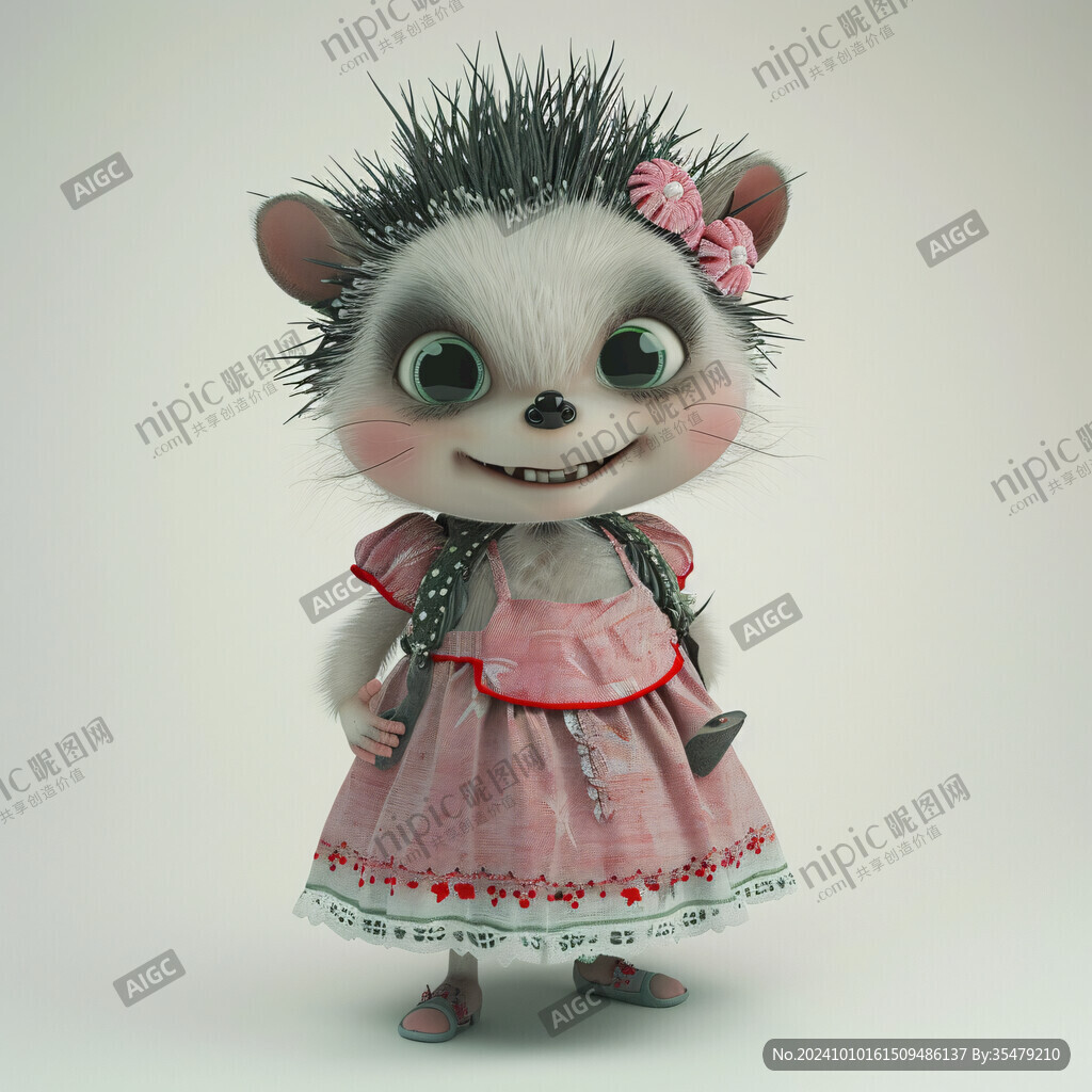 穿裙子的小熊猫