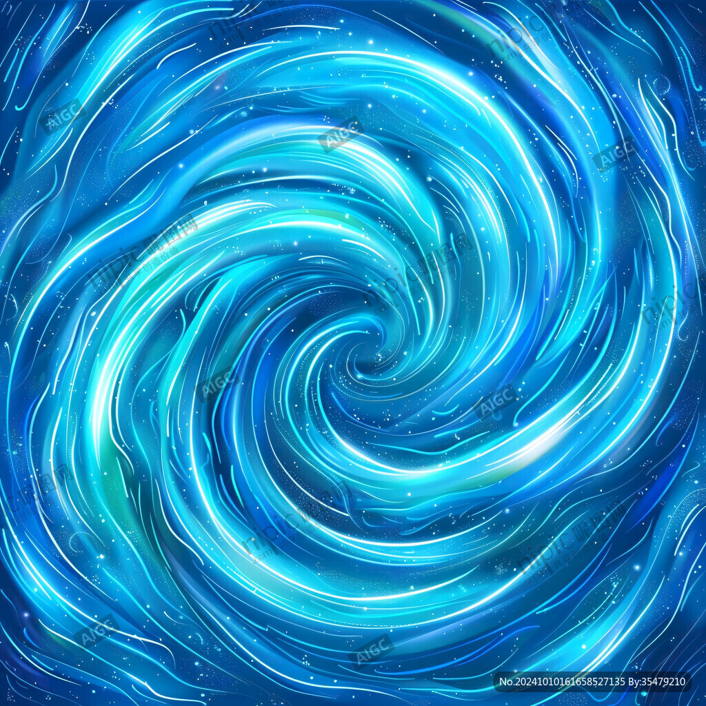 蓝色漩涡星空
