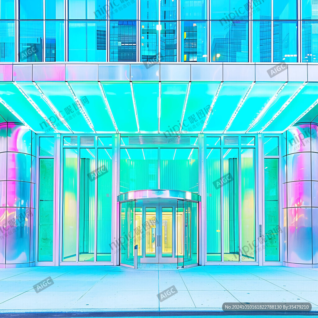 商场玻璃门商业建筑