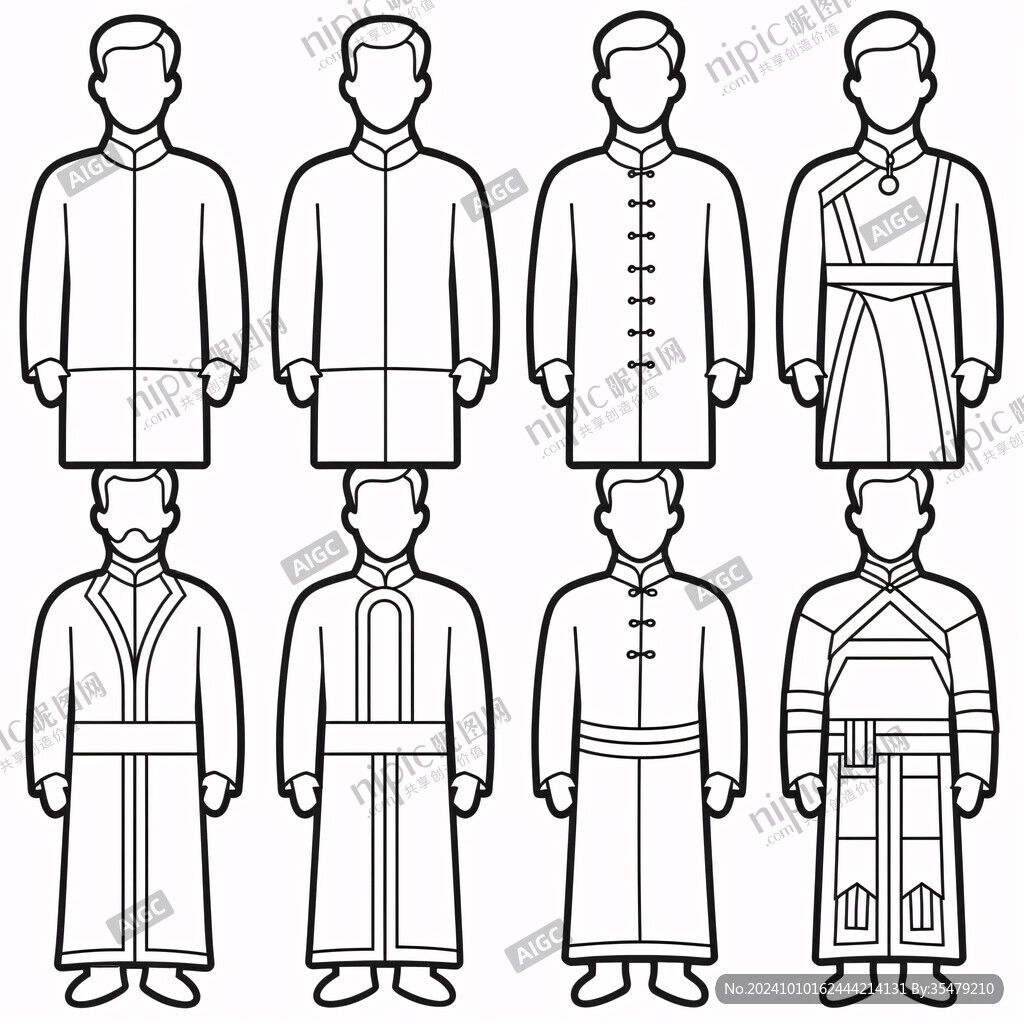 民国男人传统服饰