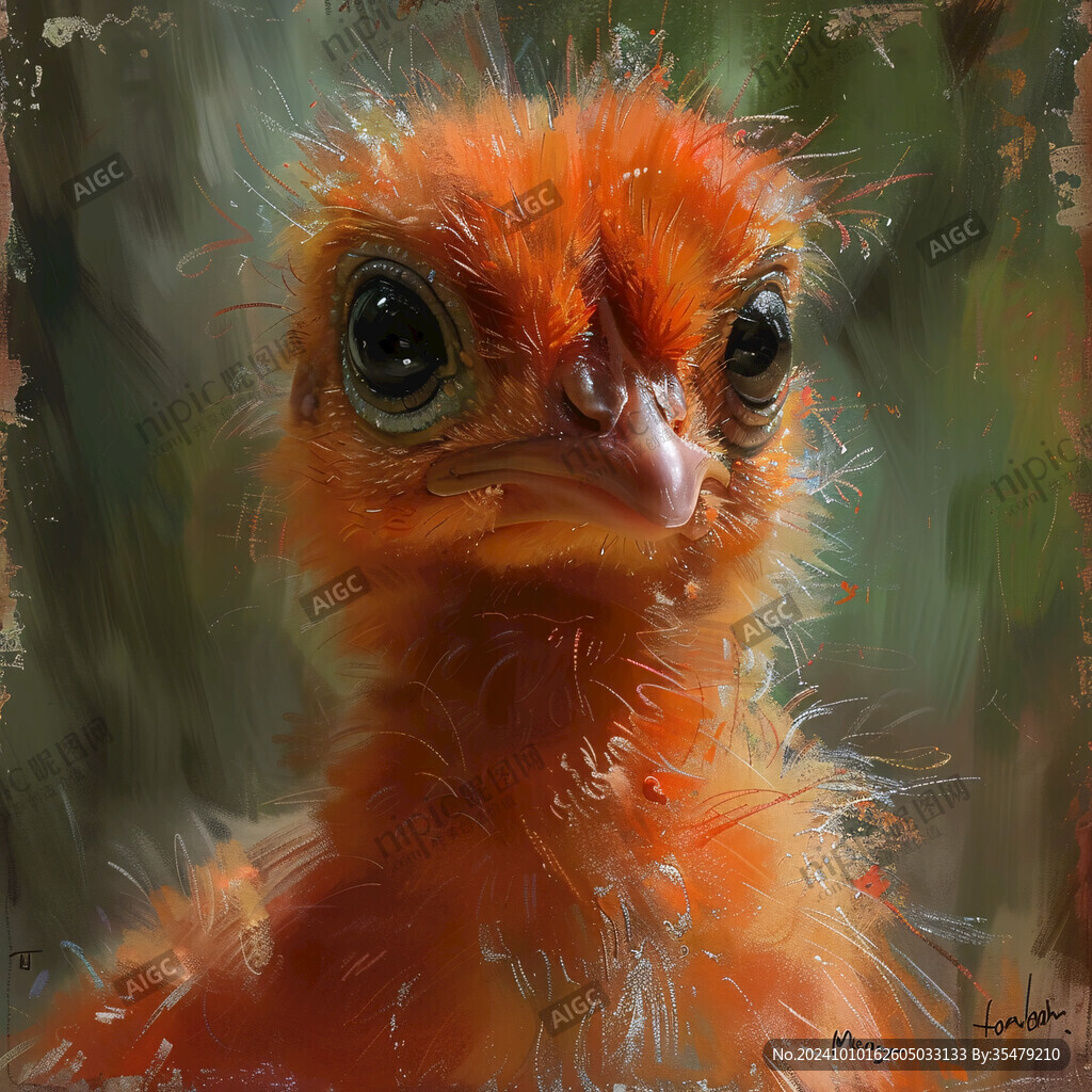 动物水彩画动物油画