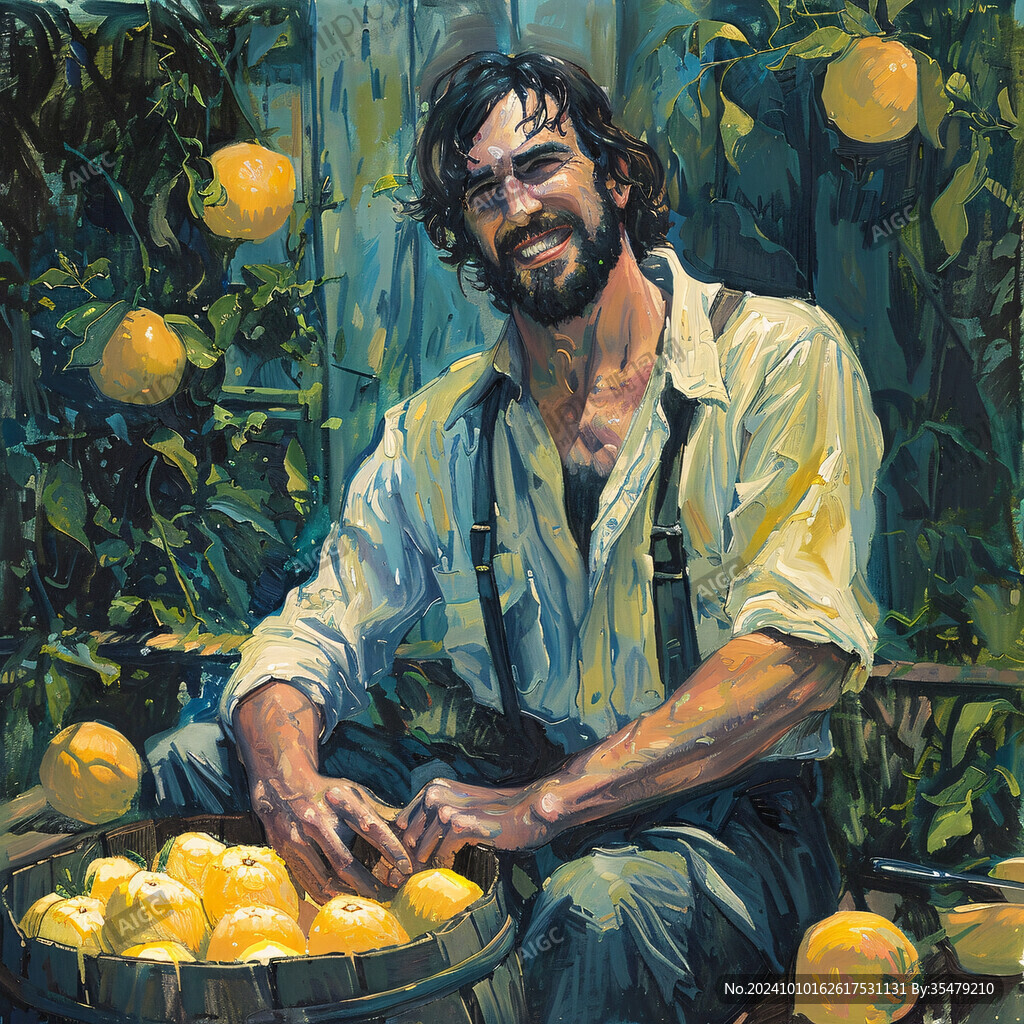 开心年轻果农头像