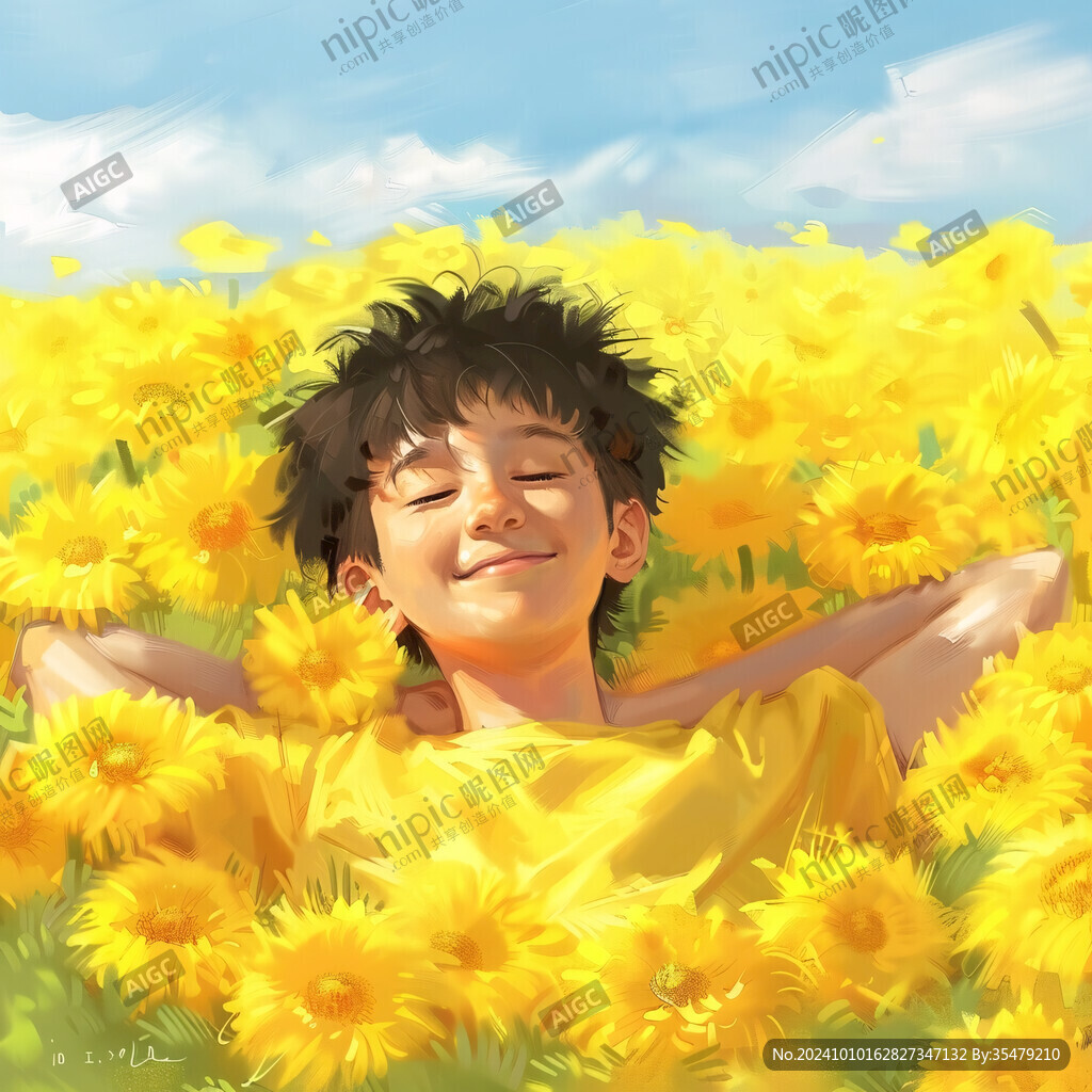 阳光向日葵小朋友